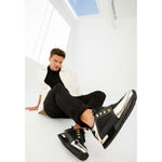 Vinci Leather The Emir Gold Leather Sneaker For Men Limited Edition (D-529)