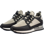 Vinci Leather The Emir Grey Leather Sneaker For Men Limited Edition (D-529)