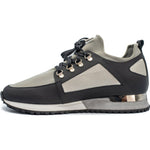 Vinci Leather The Emir Grey Leather Sneaker For Men Limited Edition (D-529)