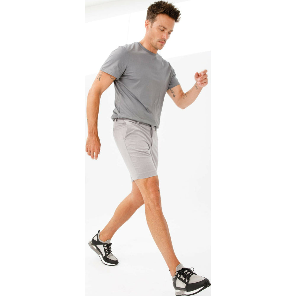 Vinci Leather The Emir Grey Leather Sneaker For Men Limited Edition (D-529)