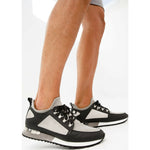 Vinci Leather The Emir Grey Leather Sneaker For Men Limited Edition (D-529)