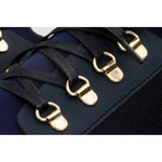 Vinci Leather The Emir Navy Leather Sneaker For Men (D-529)