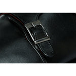 Vinci Leather The Essen Black Cap Toe Double Monk Strap Shoe (10775)