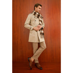 Vinci Leather The Essen Brown Cap Toe Double Monk Strap Shoe