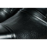 Vinci Leather The Everest Black Leather Cap Toe Dress Loafer Shoe (16005)