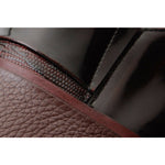 Vinci Leather The Everest Burgundy Burnished Leather Cap Toe Dress Loafer Shoe (16005)