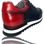 Vinci Leather The Florida Black Leather Sneaker (11383)
