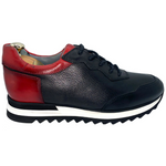 Vinci Leather The Florida Black Leather Sneaker (11383)