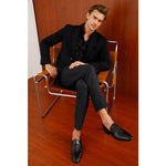 Vinci Leather The Gardi Black Leather Derby Shoe (14229)