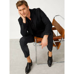 Vinci Leather The Gardi Black Leather Derby Shoe (14229)