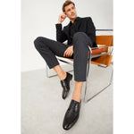 Vinci Leather The Gardi Black Leather Derby Shoe (14229)