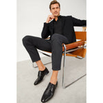 Vinci Leather The Gardi Black Leather Derby Shoe (14229)