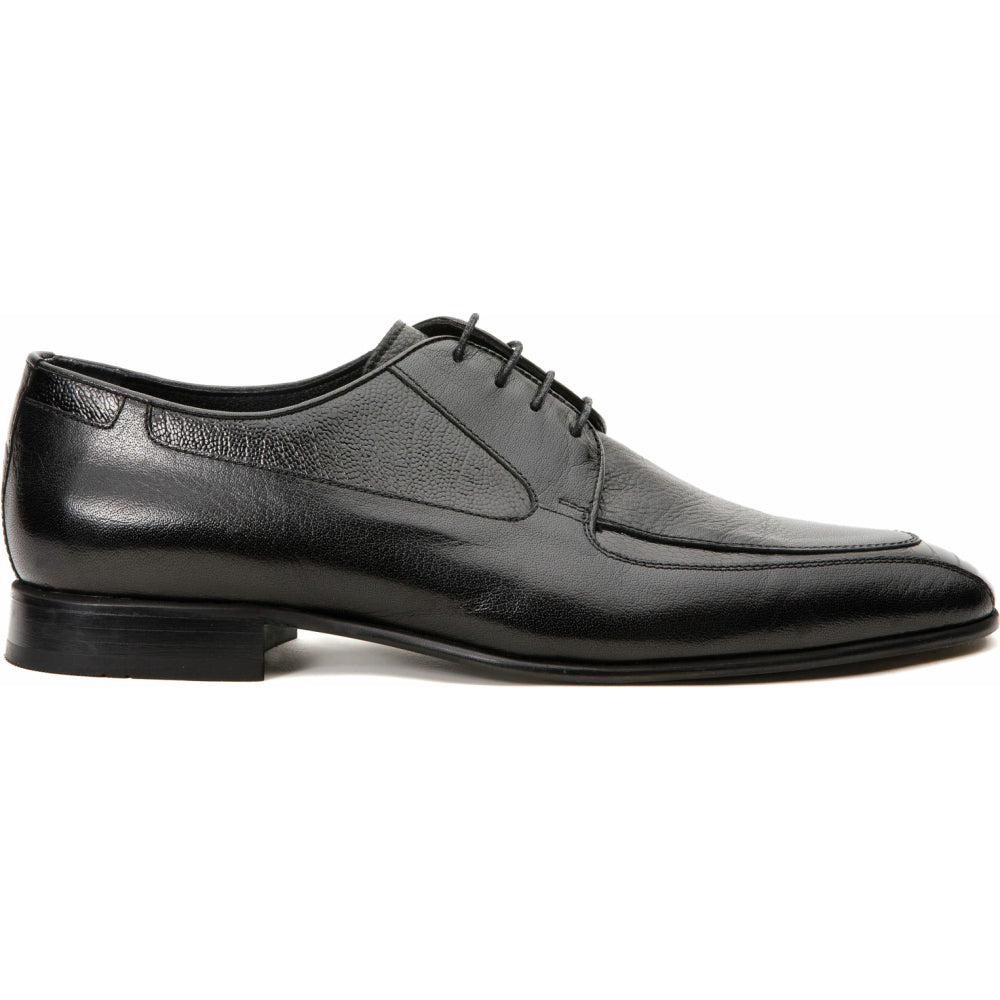 Vinci Leather The Gardi Black Leather Derby Shoe (14229)