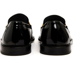 Vinci Leather The Gemena Black Shoe Bit Dress Loafer