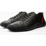 Vinci Leather The Getto Black Leather Sneaker (15260)