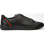 Vinci Leather The Getto Black Leather Sneaker (15260)