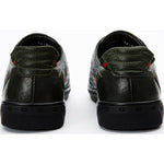 Vinci Leather The Getto Green Leather Sneaker (15260)