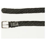 Vinci Leather The Grand Woven Black Color Leather Belt
