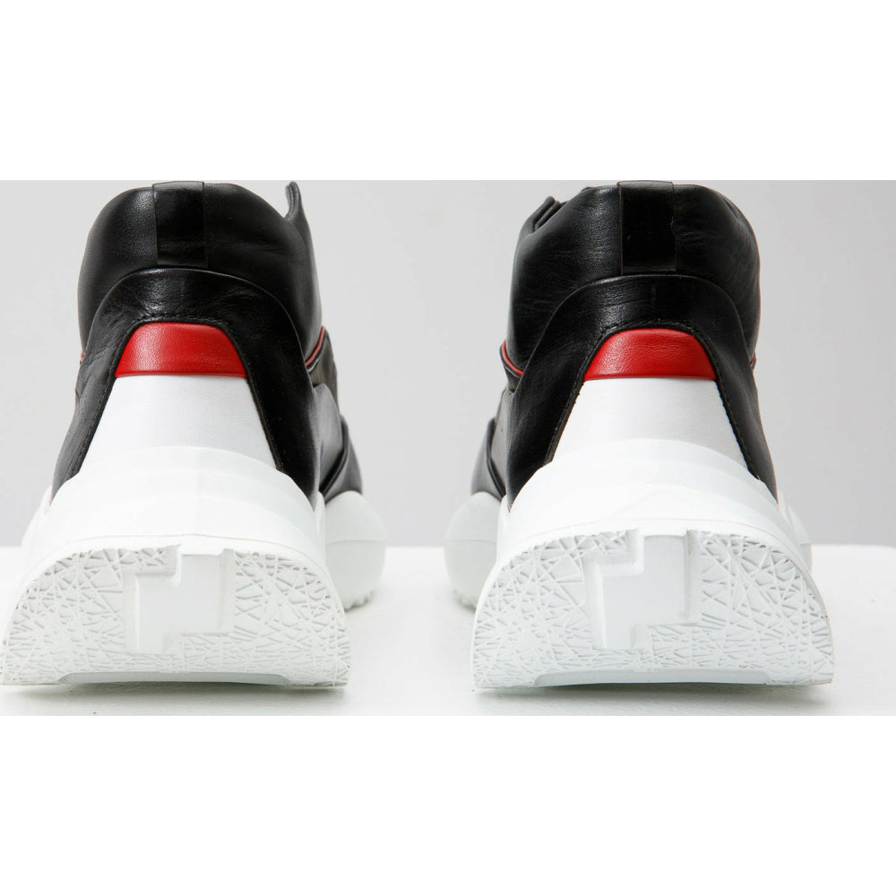 Vinci Leather The Graton Black Leather Sneaker (D-4287X)