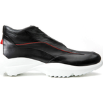 Vinci Leather The Graton Black Leather Sneaker (D-4287X)