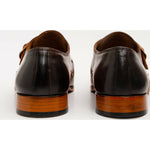 Vinci Leather The Hagrid Cognac Single Monk Strap Handmade Shoe (X-6827 V-02)