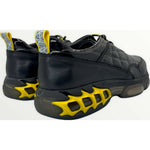 Vinci Leather The Hatay Black / Yellow Leather Sneaker (14098)