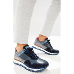 Vinci Leather The Hoskova Dark Blue Leather Sneaker (11242)