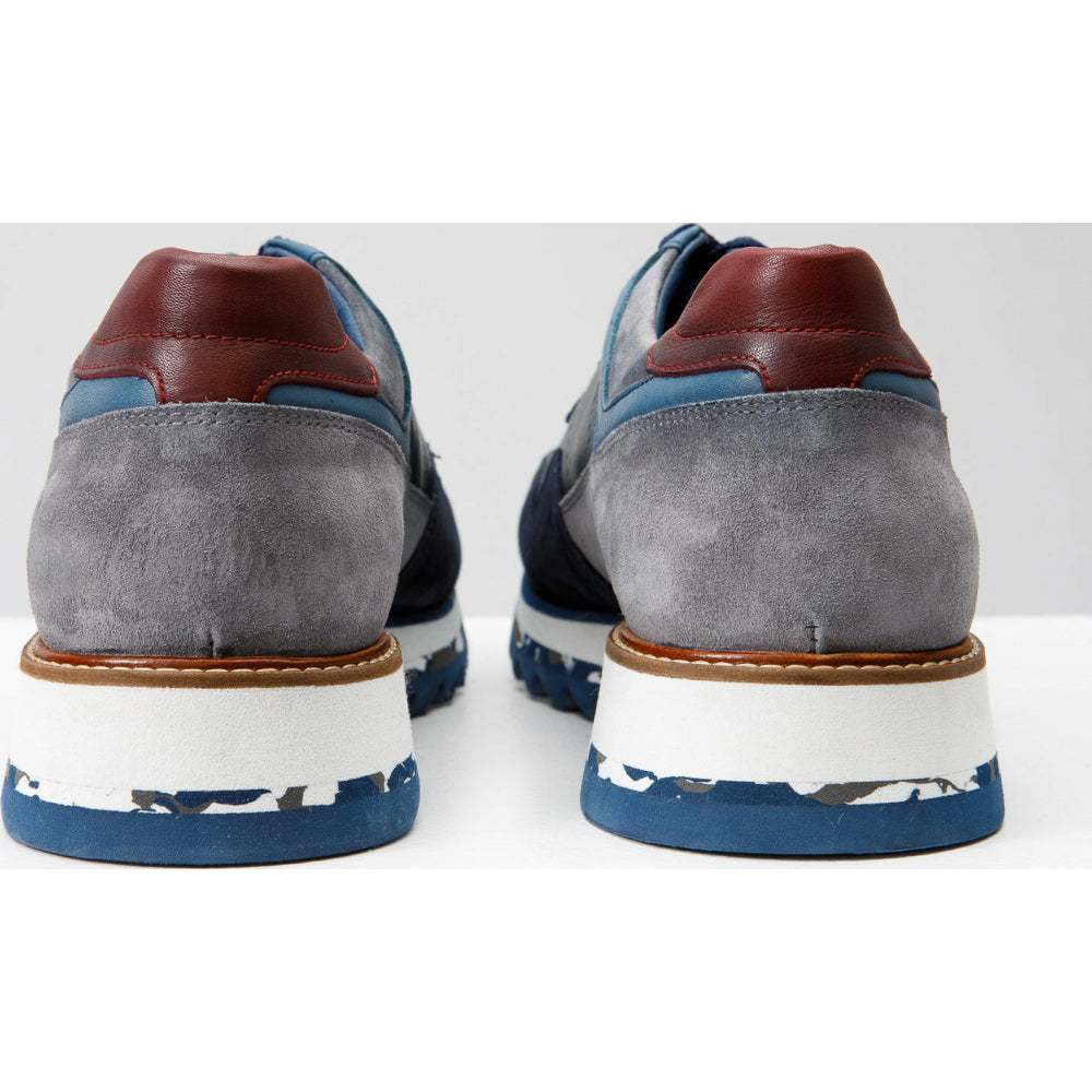 Vinci Leather The Hoskova Dark Blue Leather Sneaker (11242)