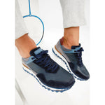 Vinci Leather The Hoskova Dark Blue Leather Sneaker (11242)