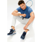 Vinci Leather The Hoskova Dark Blue Leather Sneaker (11242)
