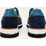 Vinci Leather The Hoskova Jean Blue Leather Sneaker (11242)