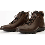 Vinci Leather The Houston Leather Brown Lace-up Casual Boot With A Zipper (03618 K-8)
