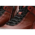 Vinci Leather The Houston Leather Burgundy Lace-up Casual Boot With A Zipper (03618 B-9)