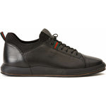 Vinci Leather The Hoxton Black Leather Sneaker (10397)