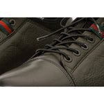 Vinci Leather The Hoxton Green Leather Sneaker (10397)
