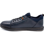 Vinci Leather The Hoxton Navy Leather Sneaker (10397)