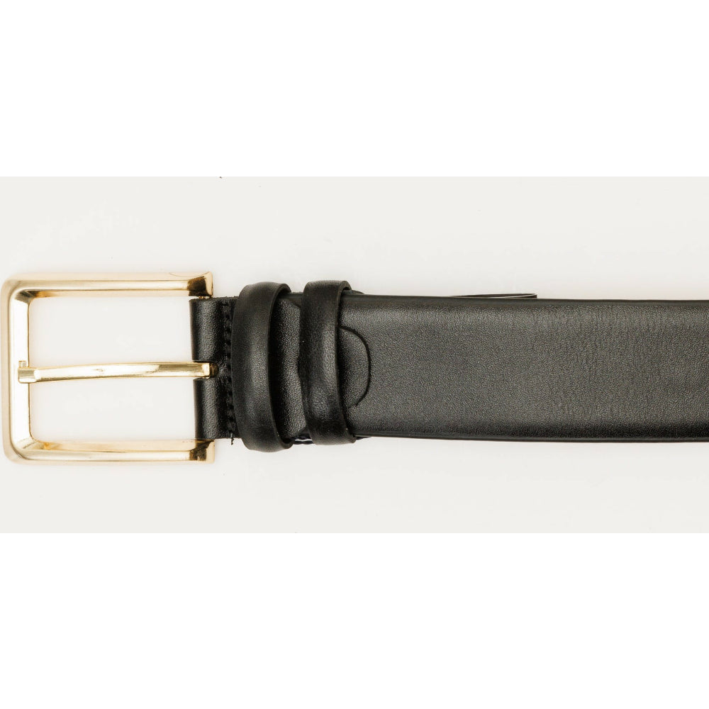 Vinci Leather The Infanta Black Spike Leather Belt