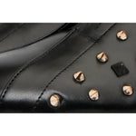Vinci Leather The Infanta Black Spike Leather Sneaker Limited Edition For Men