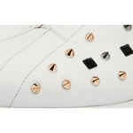 Vinci Leather The Infanta White Spike Leather Sneaker Limited Edition For Men