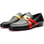 Vinci Leather The Jackie Black Bit Dress Loafer Limited Edition (7072)