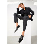 Vinci Leather The Johannesburg Black Leather Dress Loafer Shoe (10667)