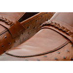 Vinci Leather The Johannesburg Brown Leather Dress Loafer Shoe (10667)