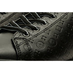 Vinci Leather The Journey Black Leather Sneaker (17276)