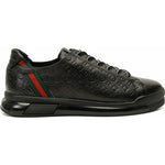 Vinci Leather The Journey Black Leather Sneaker (17276)