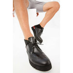 Vinci Leather The Kagan Black Wingtip Chukka Sneaker Boot (3836.58)