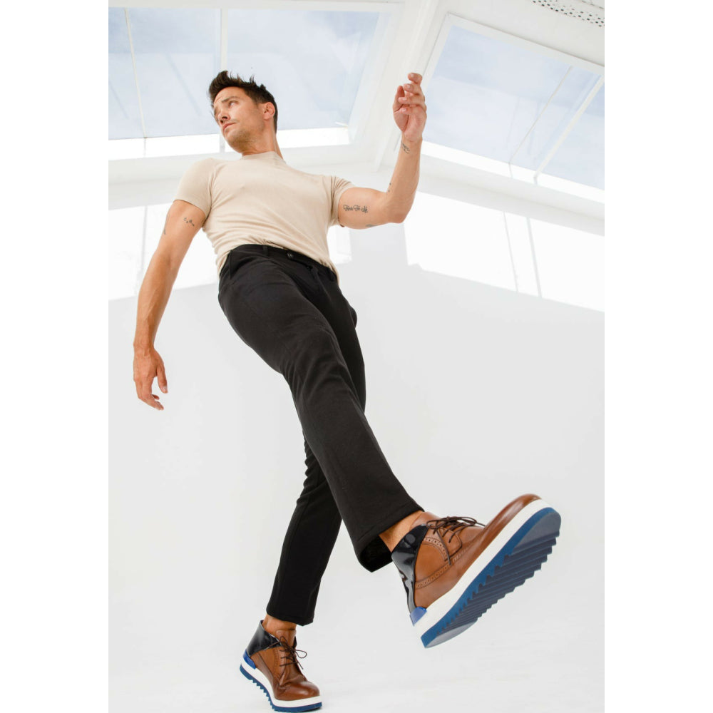 Vinci Leather The Kagan Brown Wingtip Chukka Sneaker Boot (3836.58)