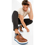 Vinci Leather The Kagan Brown Wingtip Chukka Sneaker Boot (3836.58)