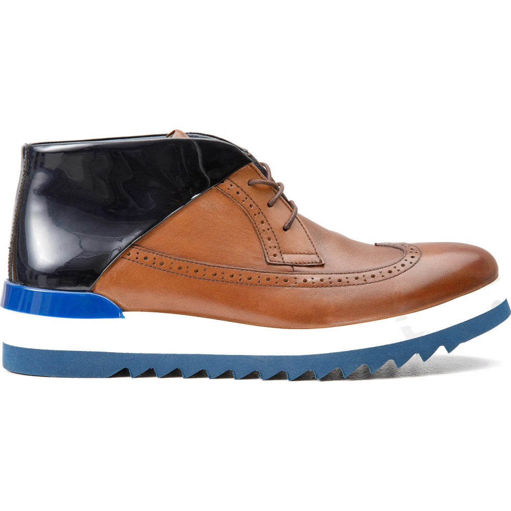 Vinci Leather The Kagan Brown Wingtip Chukka Sneaker Boot (3836.58)