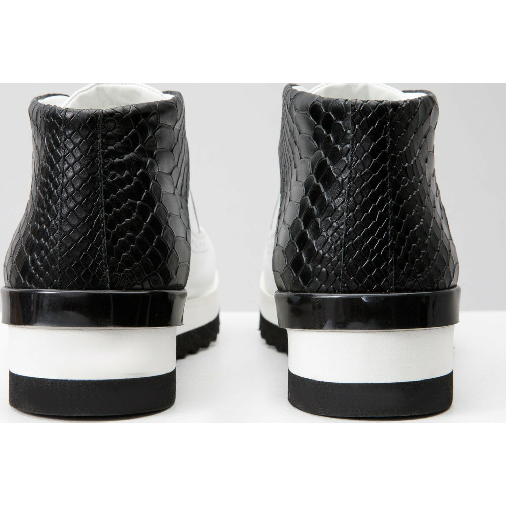 Vinci Leather The Kagan White Wingtip Chukka Sneaker Boot (3836.58)