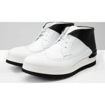 Vinci Leather The Kagan White Wingtip Chukka Sneaker Boot (3836.58)